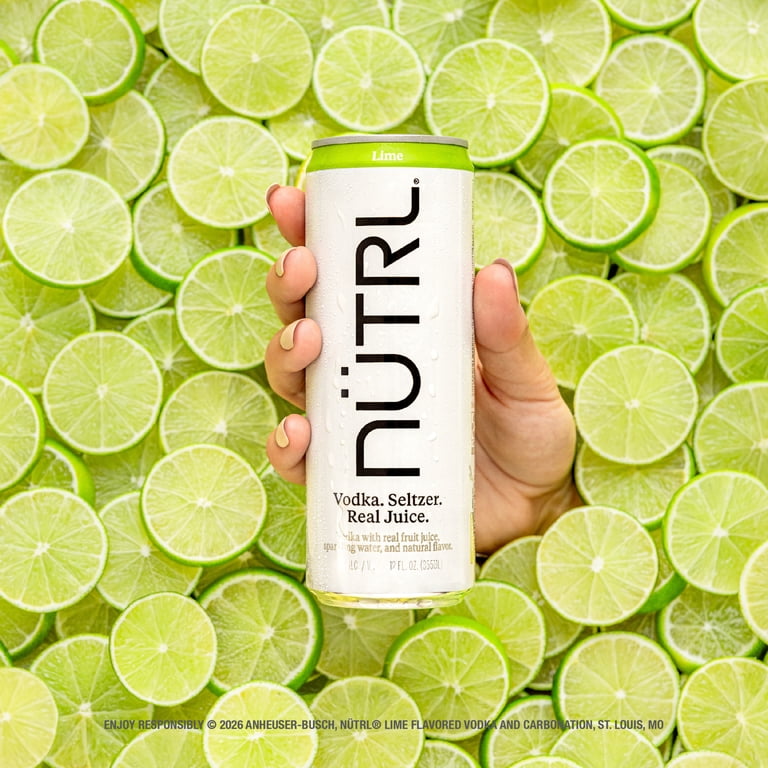NUTRL Lime Vodka Seltzer 4 Pack 12 fl oz Aluminum Cans, 4.5% ABV