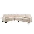 thumbnail image 2 of Gewnee 107.9" Reversible L-Shaped Sectional Sofa,Modern Multi-Purpose Couch for Living Room,Office or Reception (Beige), 2 of 12