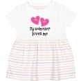 thumbnail image 3 of Inktastic My Godmother Loves Me Hearts Girls Baby Dress, 3 of 5
