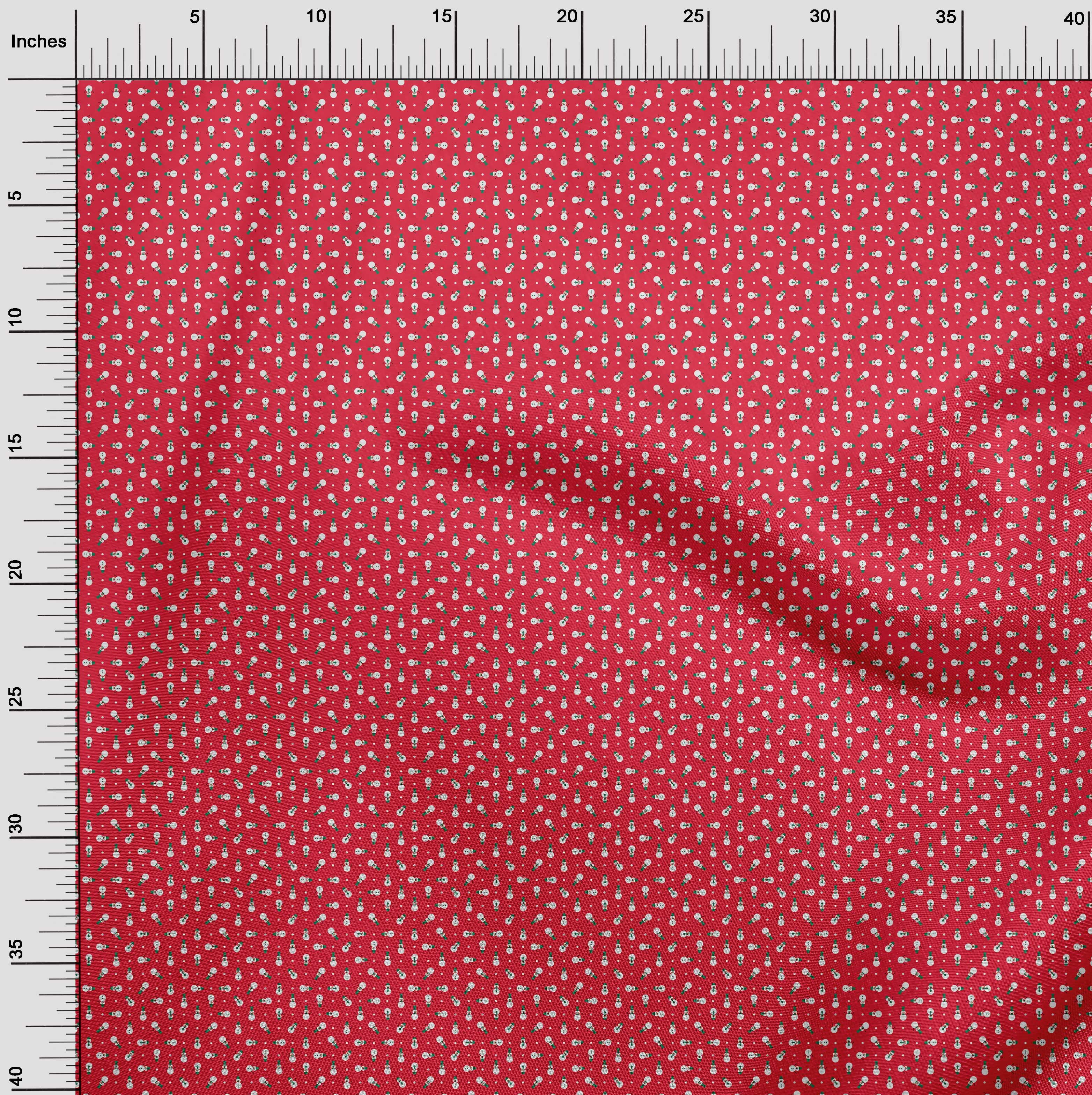 oneOone Silk Tabby Red Fabric Christmas Craft Projects Decor Fabric Printed By The Yard 42 Inch Wide