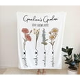 thumbnail image 3 of First Mom Now Grandma Birth Flowers Blanket, Personalized, Mom Grandma Blanket Gift for Mom Gift for Grandma, Mom Blanket, Grandma Blanket A Blankets, 3 of 5