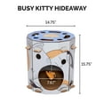thumbnail image 6 of FurHaven Pet Cat Scratcher | Corrugated Busy Kitty Hiideaway House Scratcher with Catnip, 6 of 10