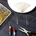 thumbnail image 6 of 400 Pieces Head Ball Pins 50 mm Head Pins for Jewelry Making Metal End Headpins DIY Ball Head Pins for Craft Earring Bracelet Jewelry Making Accessories Supplies, Gold Silver, 6 of 7