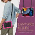 thumbnail image 6 of XYX For iPad 9th/8th/7th Generation 10.2 inch Case, 3in1 Heavy Duty Shockproof Tablet Case with Stand, Shoulder Strap, Rose, 6 of 7