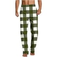 thumbnail image 2 of Handshe Men's Home Sleep Pants, Printed Design Straight Cut Casual Lounge Pants for Relaxation and Lounging,Plus Size, 2 of 5