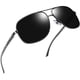 thumbnail image 1 of Gafas de sol Joopin rectangulares negras polarizadas UV400 para hombre, 1 of 6