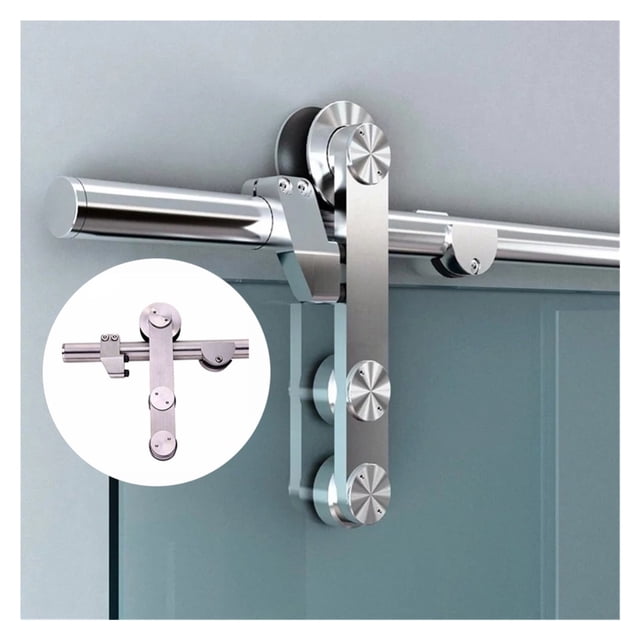 Stainless Steel Frameless Glass Sliding Barn Door Hardware For Shower Sliding Door ,Easy to Install
