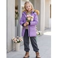 thumbnail image 5 of WenVen Girl's Winter Coat Puffer Jacket Warm Snow Parka with Waterproof Hood Purple 8, 5 of 12