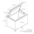 thumbnail image 7 of CorLiving Parksville Black Rattan Insulated Cooler Table, 7 of 7