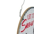 thumbnail image 3 of Northlight 13.5" Snowman with Cardinals Let it Snow Christmas Wall Sign, 3 of 3