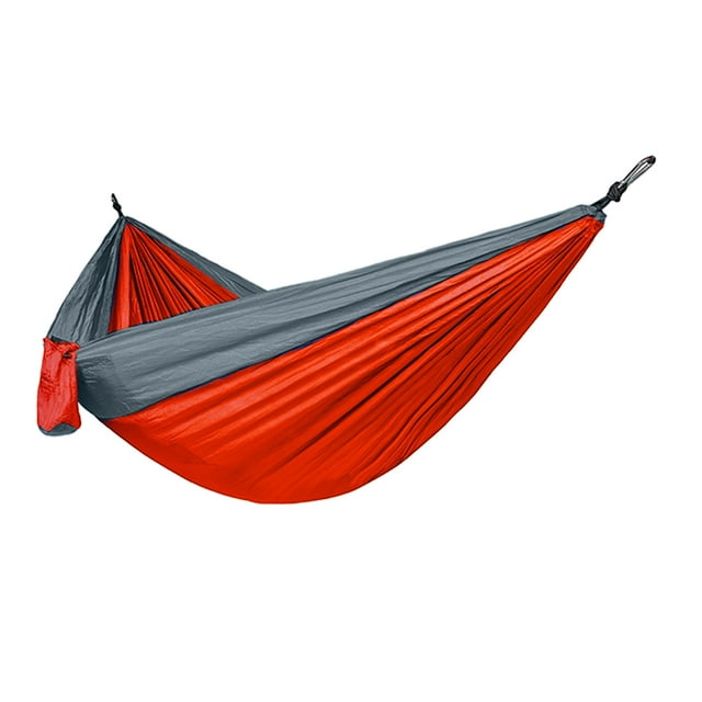 jinwen Double Hammock Travel Camping Chair Swing Beach Bed Rope Straps Outdoor Orange