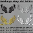 thumbnail image 3 of Metal Angel Wings Wall Art, Large Angel Wings Wall Decor, Guardian Angel, Angel Wall Sculpture, Angel Wings Wall Hanging, Anniversary Gifts (Gold, 59" x 35" / 151 x 90), 3 of 6