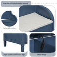 thumbnail image 5 of Bellemave Shoe Storage Bench Entryway, Rustic Wooden Shoe Cabinets with Lift Top Storage, Shoe Organizer with with Hidden Storage Space and Removable Cushion for Living Room Hallways(Antique Navy), 5 of 8