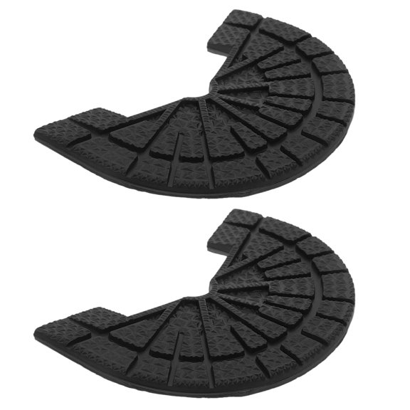 Supvox 1 Pair Rubber Heel Pads for Shoes, Easy to Install Nonslip Shoe Sole Repair Replacement