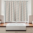 thumbnail image 2 of Ambesonne Geometric Kitchen Curtains, Ornamental Rhombus Motifs, 55"x39", Multicolor, 2 of 3