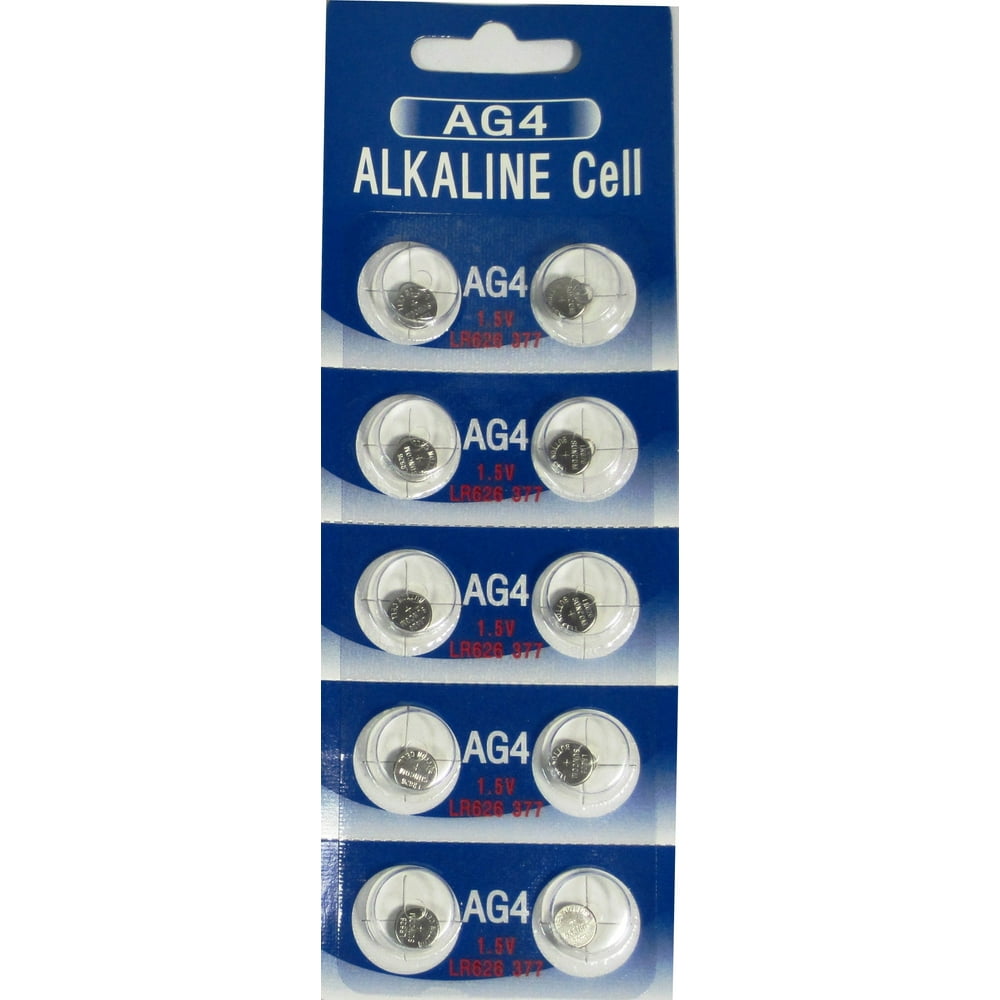 AG4 LR626 377 SR66 1.5V Alkaline Button Cell Watch Batteries 10 Pack
