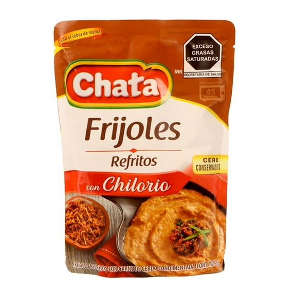 Frijoles refritos Chata con chilorio 400 g