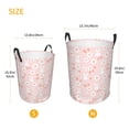 thumbnail image 5 of Balery Flower Rabbit Round Laundry Basket with Handles Waterproof Freestanding Laundry Hamper for Clothes Toys in the Dorm and Family-Small, 5 of 8