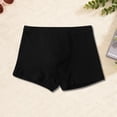 thumbnail image 5 of LJEFF Boys Cotton Boxer Briefs, Solid Color Comfort Elasticity Breathability Kids Underwear Boys Black Size 5-6, 5 of 5