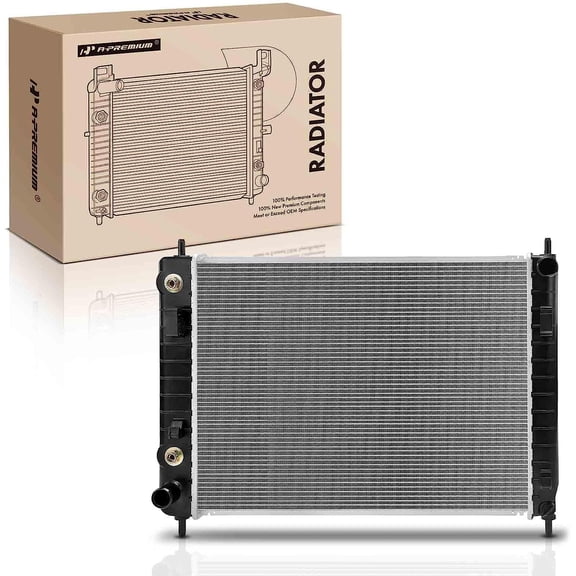 A-Premium Engine Coolant Radiator Assembly with Transmission Oil Cooler Compatible with Chevrolet HHR 2006 2007 2008 2009 2010 2011, Automatic or Manual Transmission Replace# 22727322