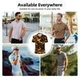 thumbnail image 6 of Daiia Orange Lightning Pattern Men’s Polo Shirts,Solid Deck Shirt,Classic Fit, Breathable Cotton Polo for Casual and Sport Wear-3X-Large, 6 of 7