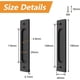 thumbnail image 2 of Tirador empotrado, juego de 2 manijas para puertas de granero empotradas con acabado negro mate, aleación de aluminio de primera calidad, resistente a la oxidación y duradera para varias puertas,, 2 of 5