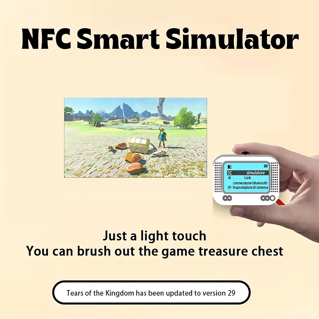 FOR NFC Tag Emulator Unlimited Rewrite Auto UID Regen Compatible with 50+ Games on Nintendo Switch