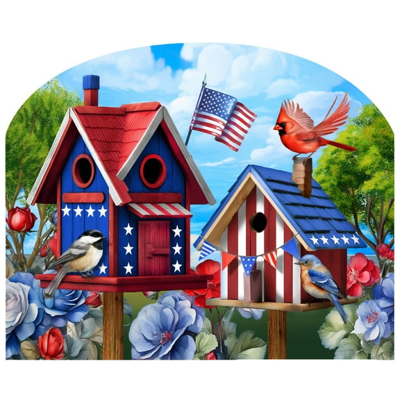 Briarwood Lane Home of the Free Birdhouses Acrylic Art Sign