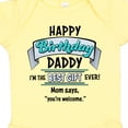 thumbnail image 4 of Inktastic Happy Birthday, Daddy Best Ever in Blue Boys or Girls Baby Bodysuit, 4 of 5