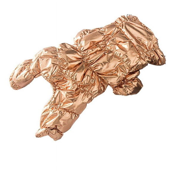 Winter Dog Clothes for Small Dog Cats Fleece Thicken Warm Waterproof Jacket Coat Pet Puppy French Bulldog, A-XS,1 x puppy clothes,Gold