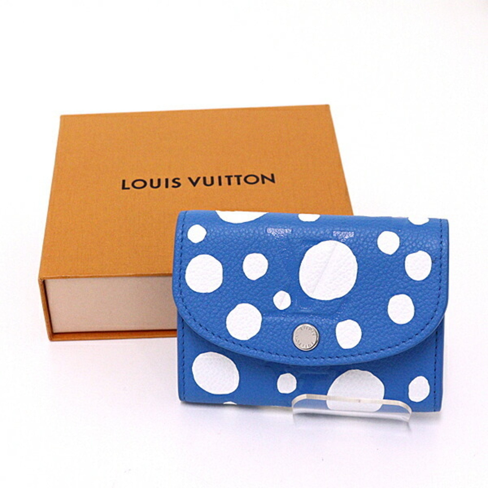 Pre-Owned Louis Vuitton Yayoi Kusama Wallet M81984 Light Blue