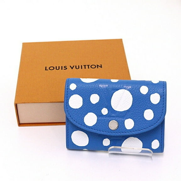 Pre-Owned Louis Vuitton Yayoi Kusama Wallet M81984 Light Blue