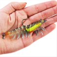 thumbnail image 4 of 3pcs Fishing Bait Shrimp Lure Pre-Rigged Fishing Jigs Soft Lure, 4 of 5
