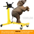 thumbnail image 5 of Kojem Rotating Engine Stand 1000 LBS Auto Truck Motor Hoist Dolly Mover Jack with Caster Wheels 360 Degree Rotating Head Caster Wheels Adjustable Arms Auto Repair Rebuild Jack - Yellow Finish, 5 of 11