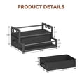 thumbnail image 2 of Homeiju Coffee Syrup Organizer Rack, 2-Tier Bottle Coffee Bar Accessories, Holder Stand with K Cup Storage Drawer for Coffee bar, Wine Rack, Storage Shelves for Syrup. (Black), 2 of 7