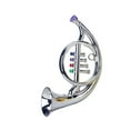 thumbnail image 1 of stanreset Instruments de Musique 4 Touches Colorées Corne Française pour 3+ Ans Préscolaire Argent, 1 of 4