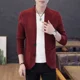 thumbnail image 3 of Suéter de punto con cuello en V para hombre, sudadera negra de negocios para hombre, nueva moda, jersey de gran tamaño Y2k, ropa de calle de lana con calefacción, 3 of 5