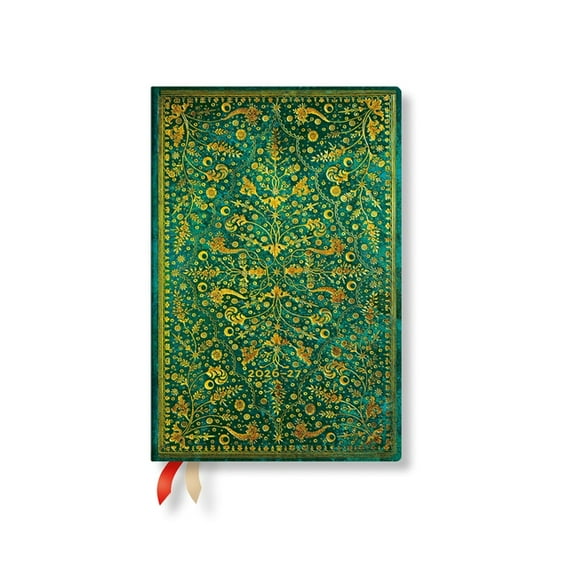 Nature's Grace 2027 Emerald Flower Mini Horizontal Hardcover 18-Month Weekly Planner, 208pg, 80gsm by Paperblanks (Nature's Grace), (Paperback)