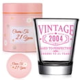 thumbnail image 1 of Vaso de chupito AOZITA Vintage 2004, oro rosa, 50 ml, 21 cumpleaños, 1 of 7