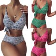 thumbnail image 2 of Women High Waist Briefs Swimsuits Beachwear Bikini Set, 2 of 5