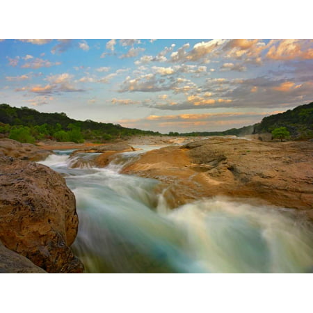 River in Pedernales Falls State Park Texas Poster Print by Tim