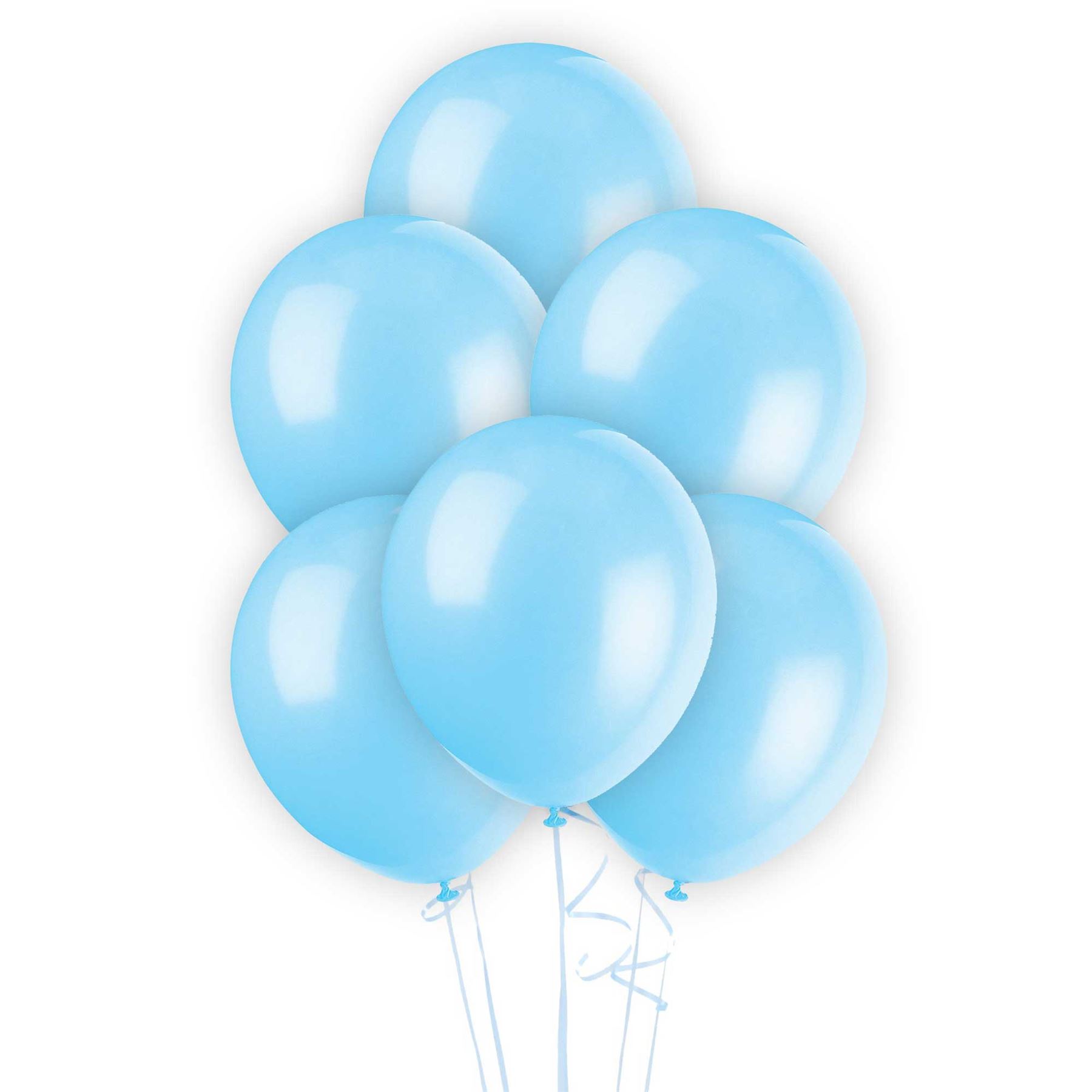 Pearl Light Blue 5/'/' Latex Balloons Pack of 10