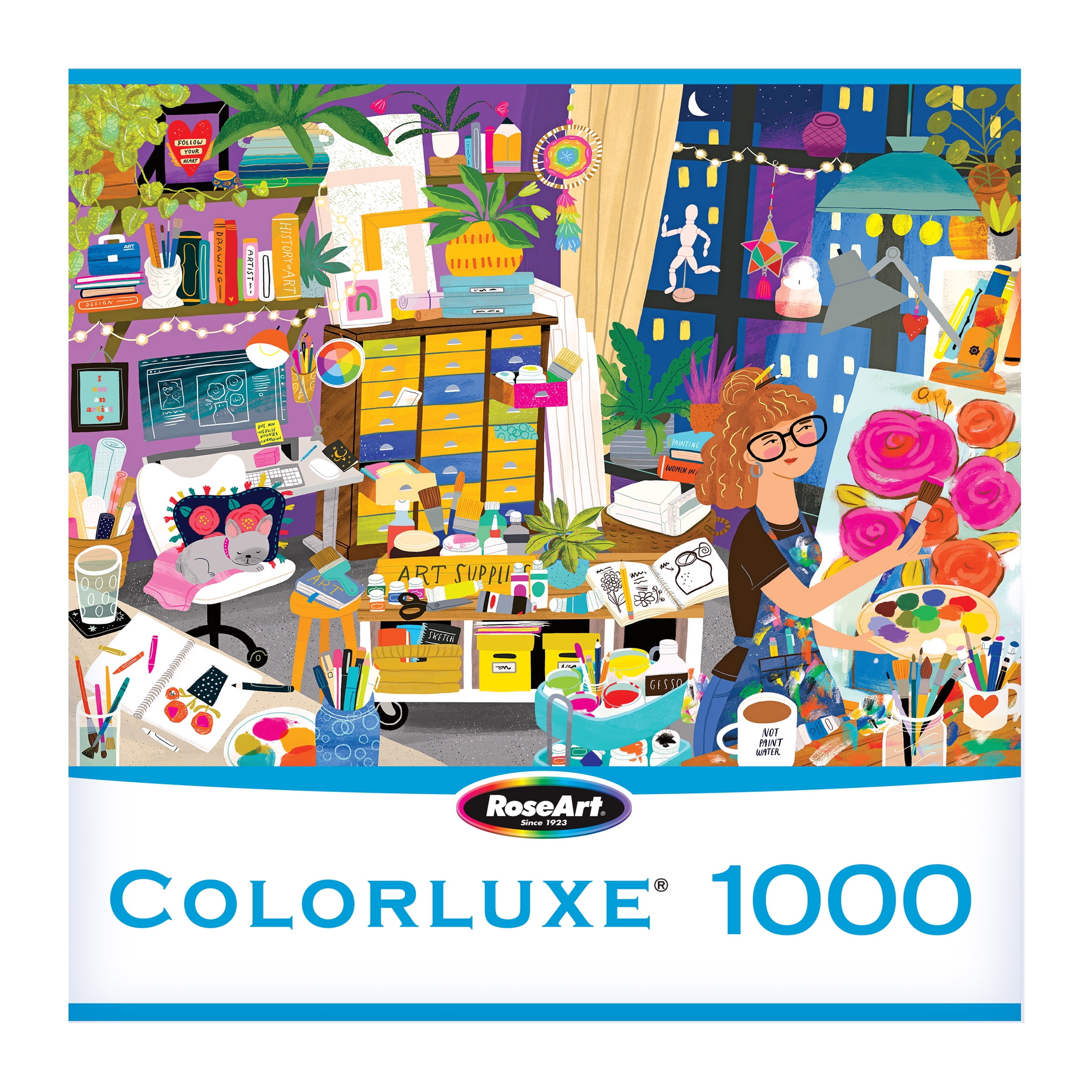 RoseArt - Colorluxe 1000 pièces -Atelier d'art - Puzzle à emboîter pour adultes