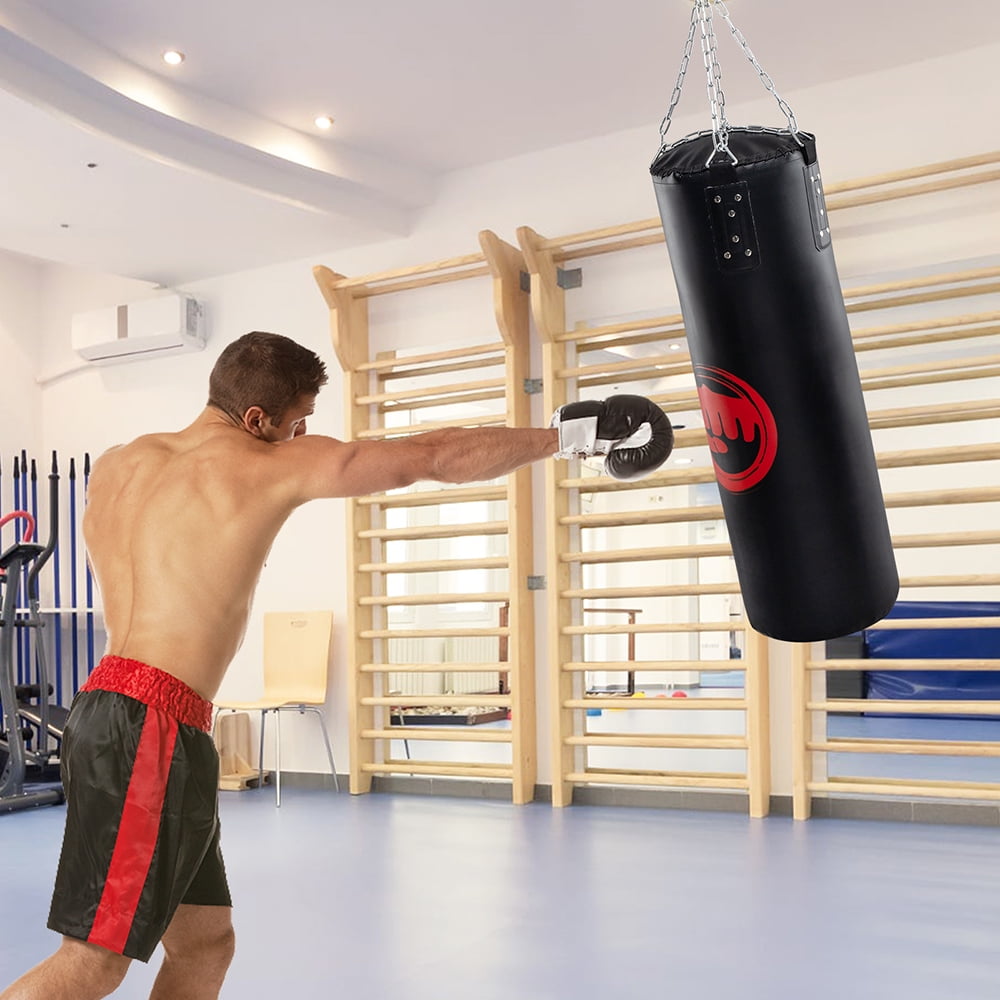 Details about   Punch Bag for Boxing Training Filled Heavy Bag Set with Punching Gloves Gym MMA 