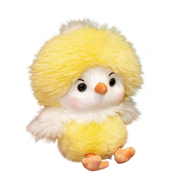 Pyaiiner Easter Chicken Toy with Explosive Hair Style Plush Stuffed Chicken Doll Accompany Children Super Cute Soft and Fluffy 11 Inch