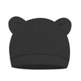 thumbnail image 2 of Spencer 2 Pack Newborn Baby Beanie Preemie Boys Girls Hats Autumn Winter Bear Ears Infant Caps Toddler Beanie Caps for 0-6 Months, Black, 2 of 10