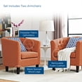 thumbnail image 6 of Modway Prospect 2 Piece Upholstered Fabric Armchair Set in Orange, 6 of 6