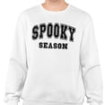 thumbnail image 2 of Collegiate Spooky Season Sweatshirt Unisex 2X-Large White, 2 of 5