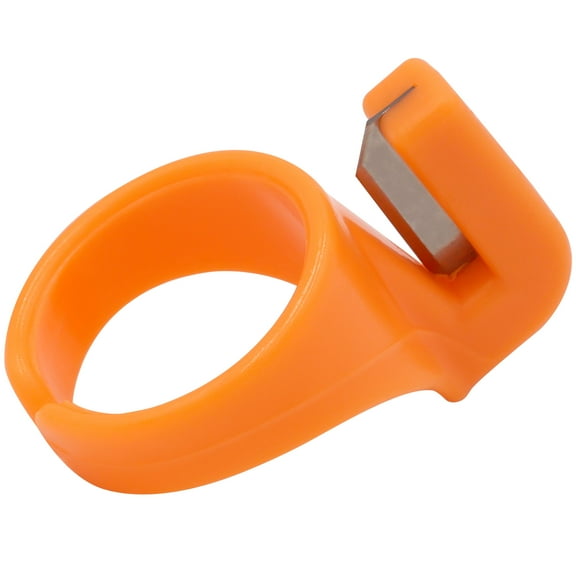 JubileeYarn Thread Cutter Ring - Orange - 1 Scissor