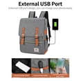 thumbnail image 4 of Mistaha Large Capacity Computer Backpack Fashion Business Bag Outdoor Leisure Travel Bag Set with External, 4 of 8